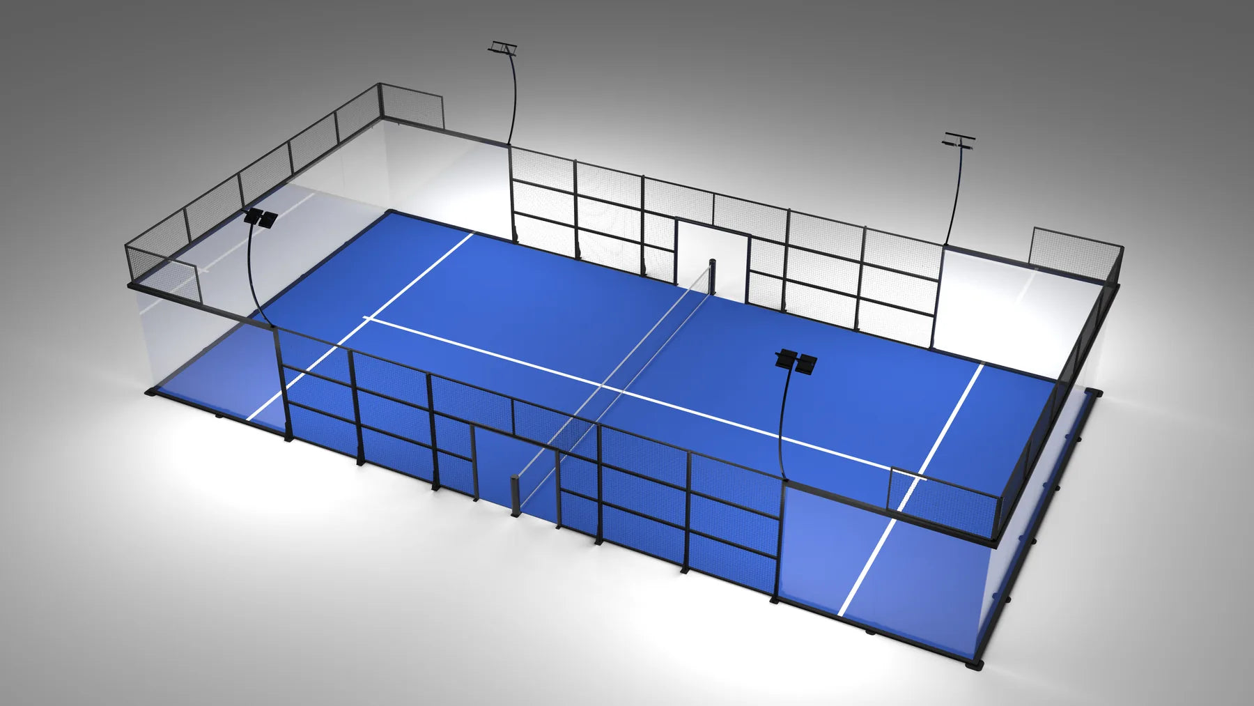 OP-01 Super Panoramic padel court render